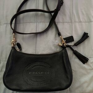 Coach Black Leather Crossbody Bag